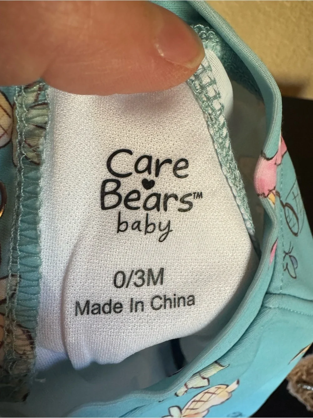 Care Bears Baby 0-3M Rash Guard Swimsuit Aqua Pineapple Gingham Ruffle